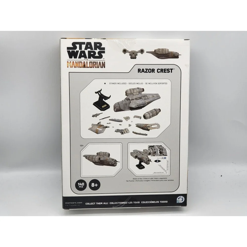 Star‎ Wars The Mandalorian Razor Crest 4D Paper Model Kit 140 Pieces Ages 8